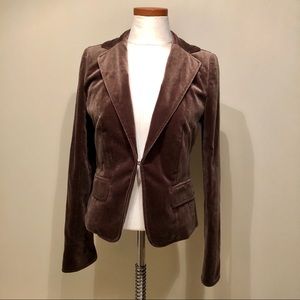 J. Crew Brown Velvet Blazer Size 4